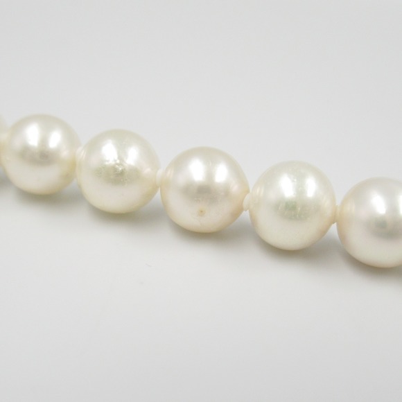 LuxUness Silver 925 Pearl Necklace Jewelry Natural Material Necklace
